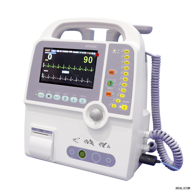 HC-8000D Màn hình máy khử rung tim khẩn cấp hai tiếng di động bên ngoài